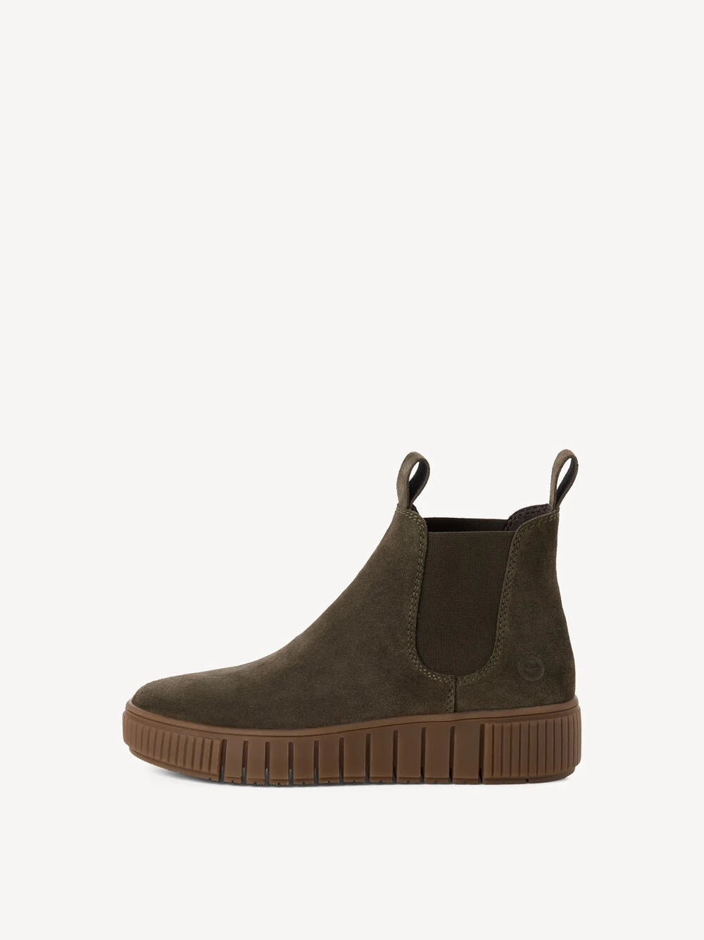 Chelsea in suede oliva