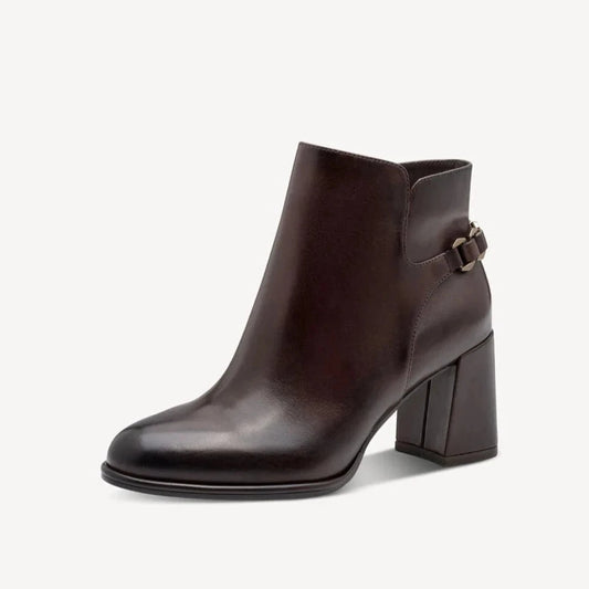 Stivaletto Tamaris con tacco mogano