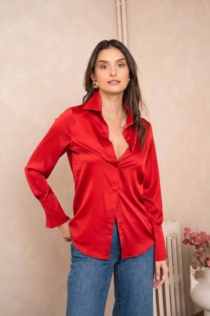 Camicia Léa in raso (S-M-L-XL) FW26 - CK08091