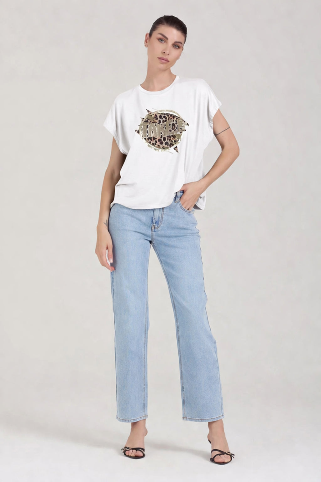 T-shirt stampa animalier