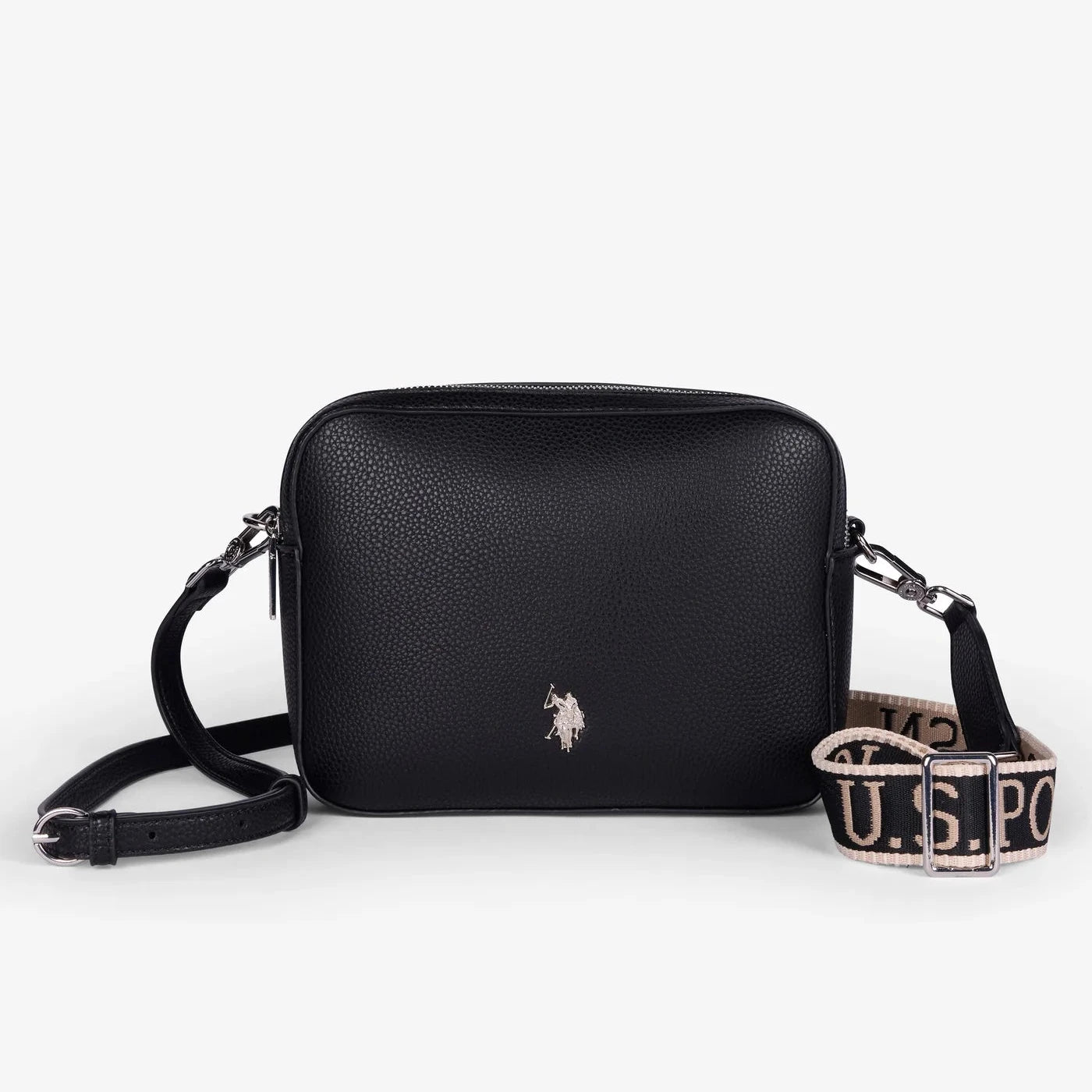Borsa Mansion Zip Crossbody - Nero