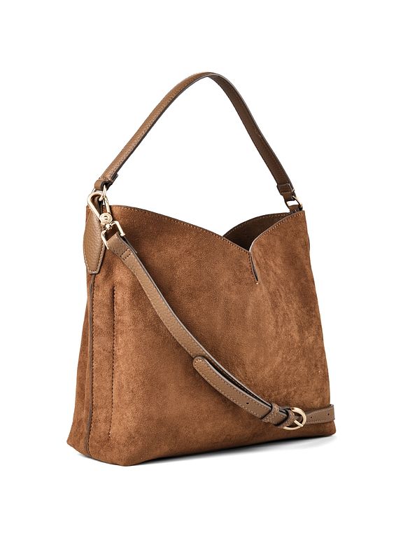 Borsa a spalla in camoscio Us.Polo