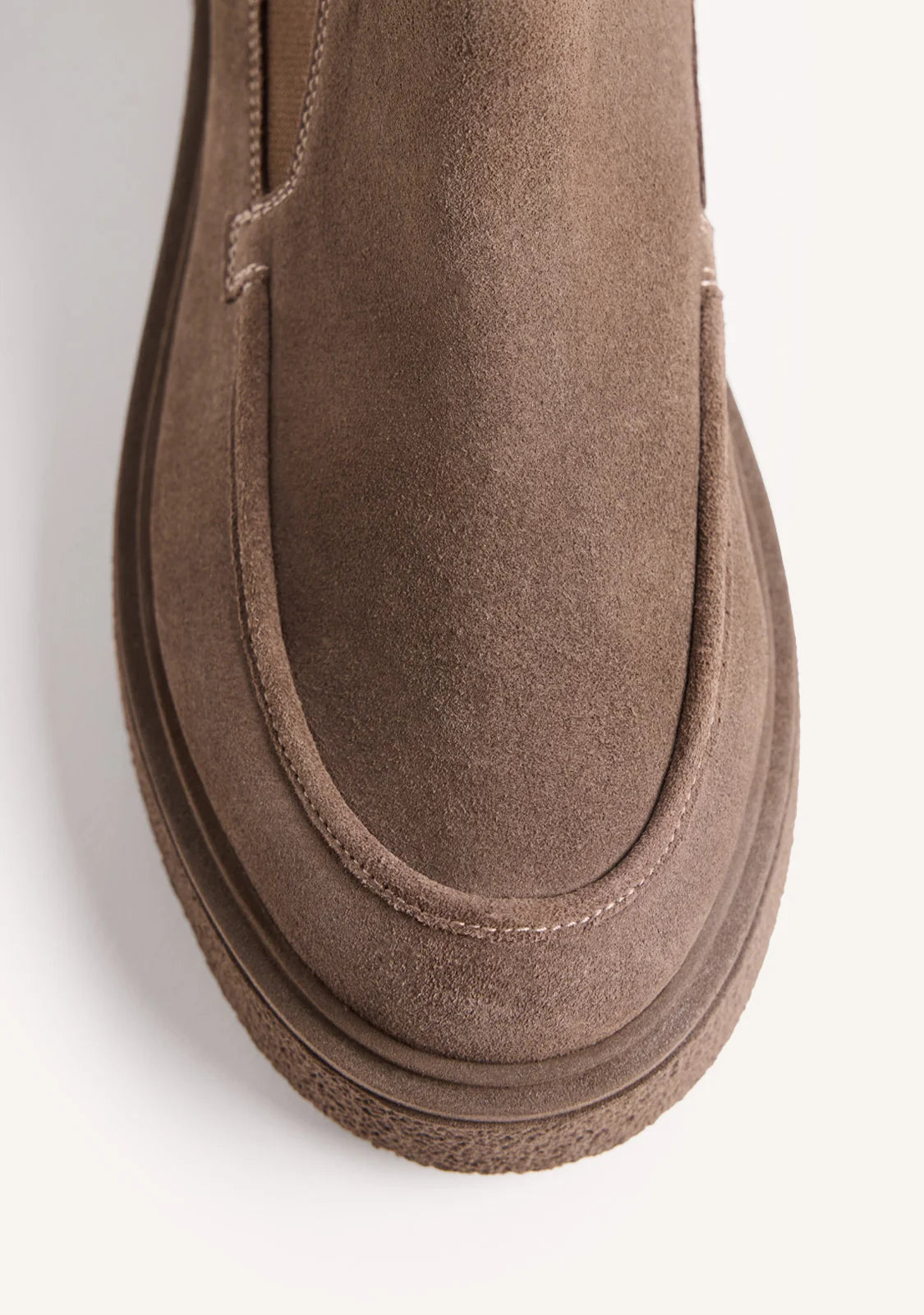 Stivaletti Chelsea in camoscio taupe