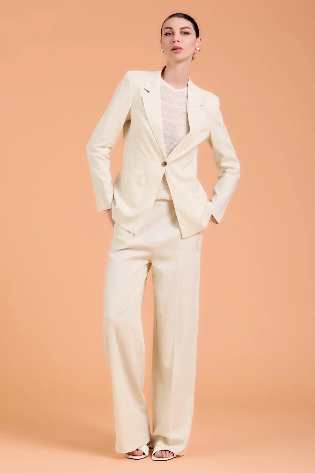 Pantalone sartoriale in lino