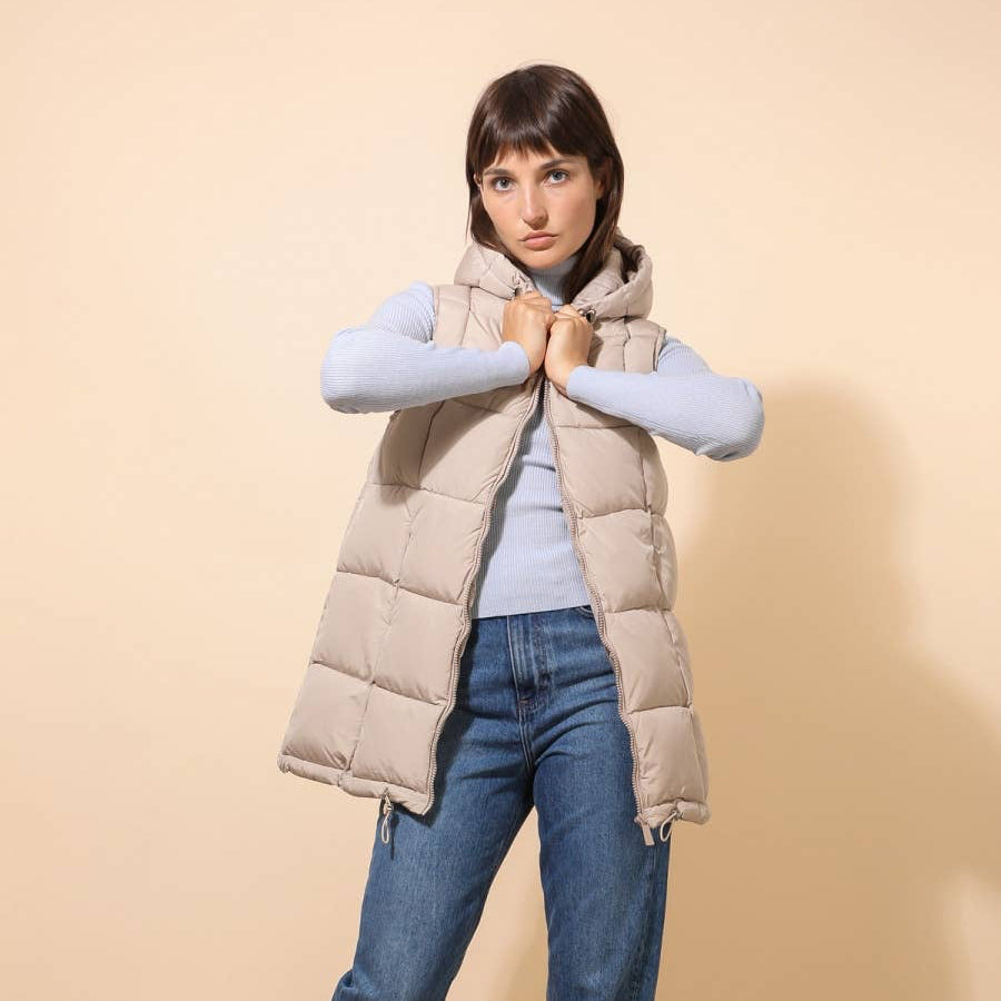 Gilet imbottito lunghezza media