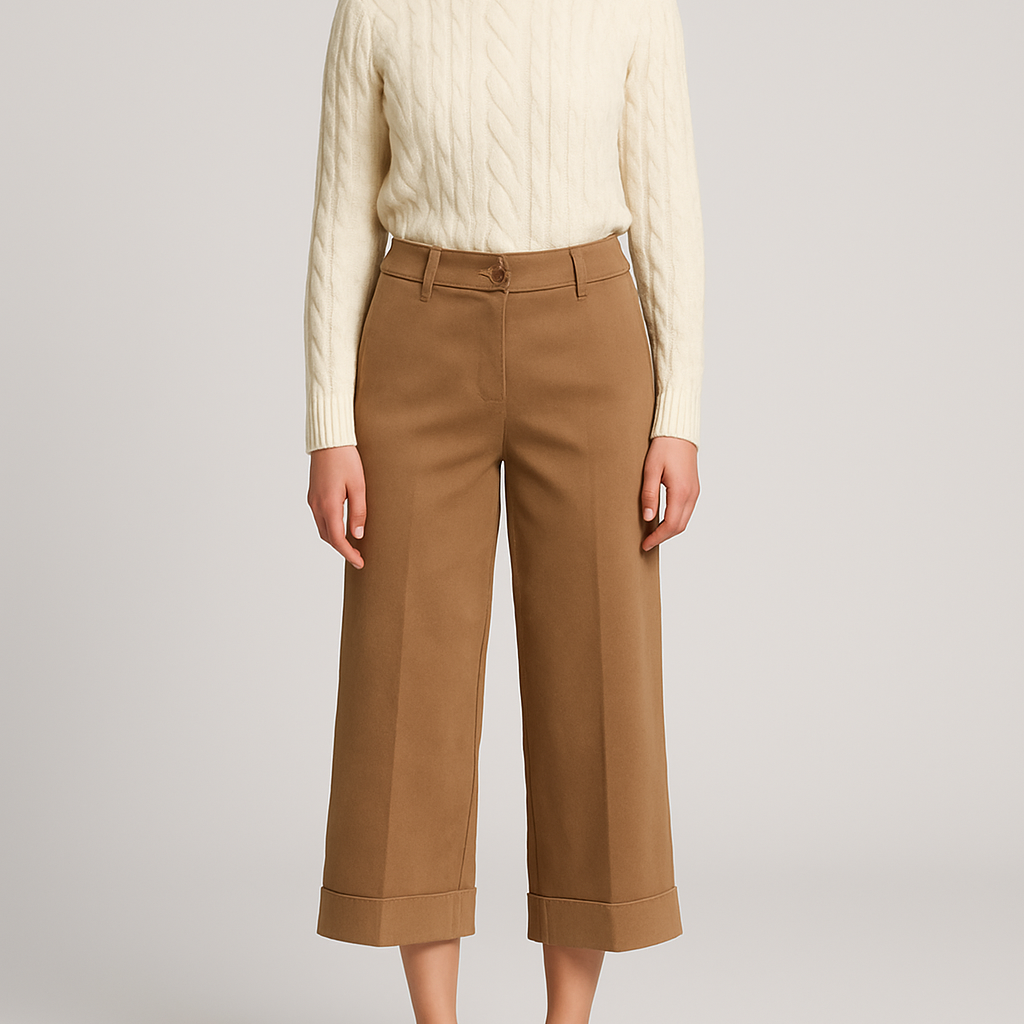 Pantalone cropped in dainetto