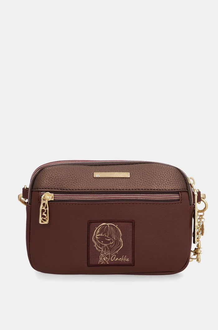 Borsa tracolla Burgundy - Anekke