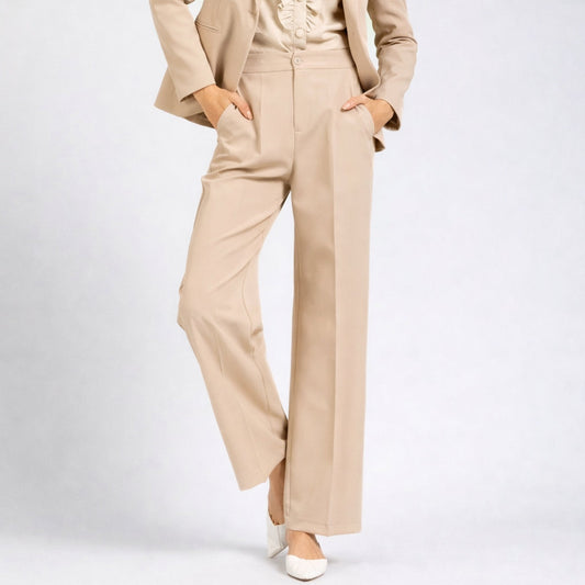 Pantaloni ampi in bistretch