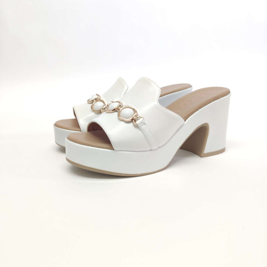 Sandalo Repo in pelle con plateau