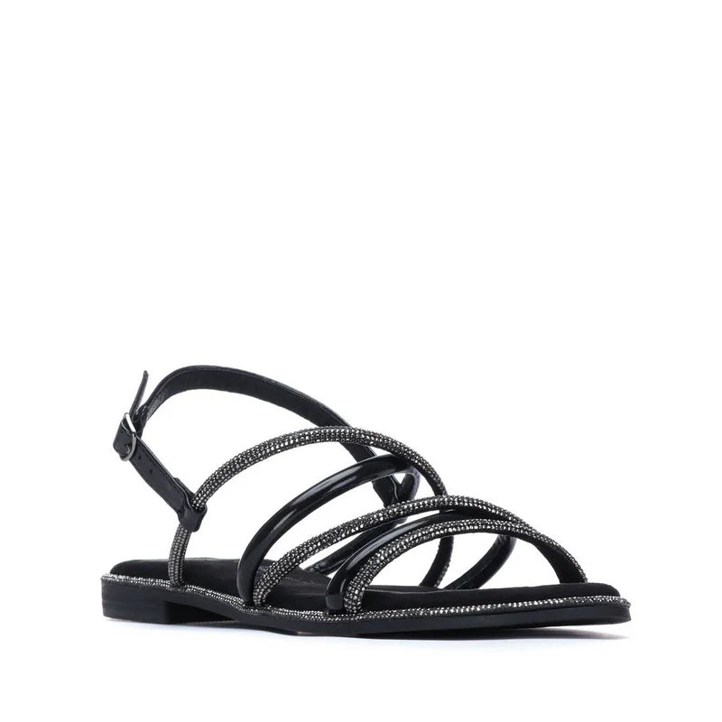 Sandali bassi con strass