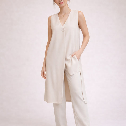 Gilet Vita lungo con spacchi