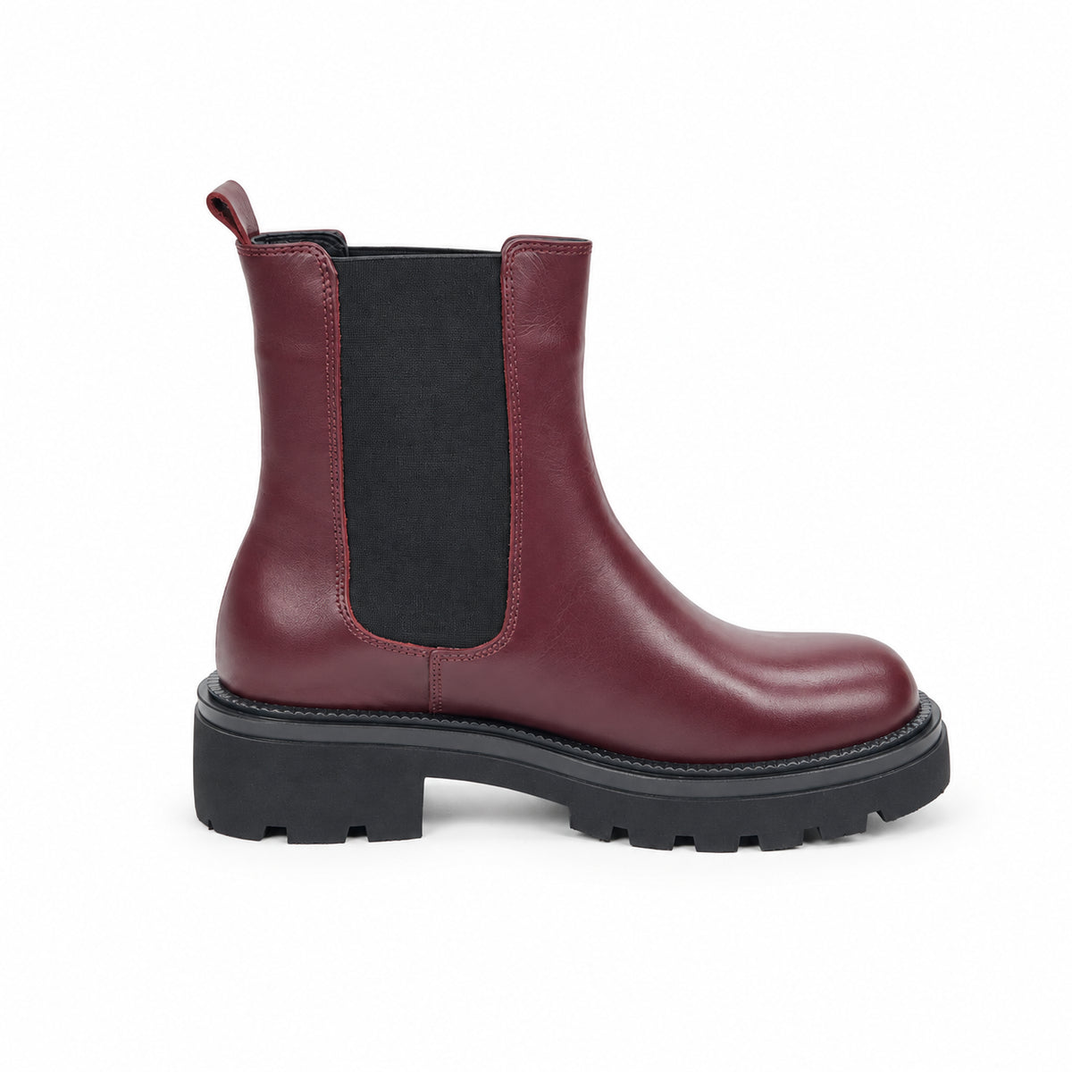 Stivaletto chelsea bordeaux