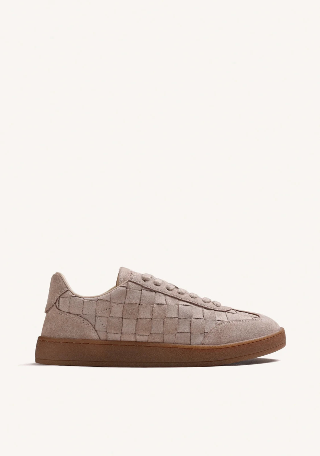 Sneakers in suede intreccio