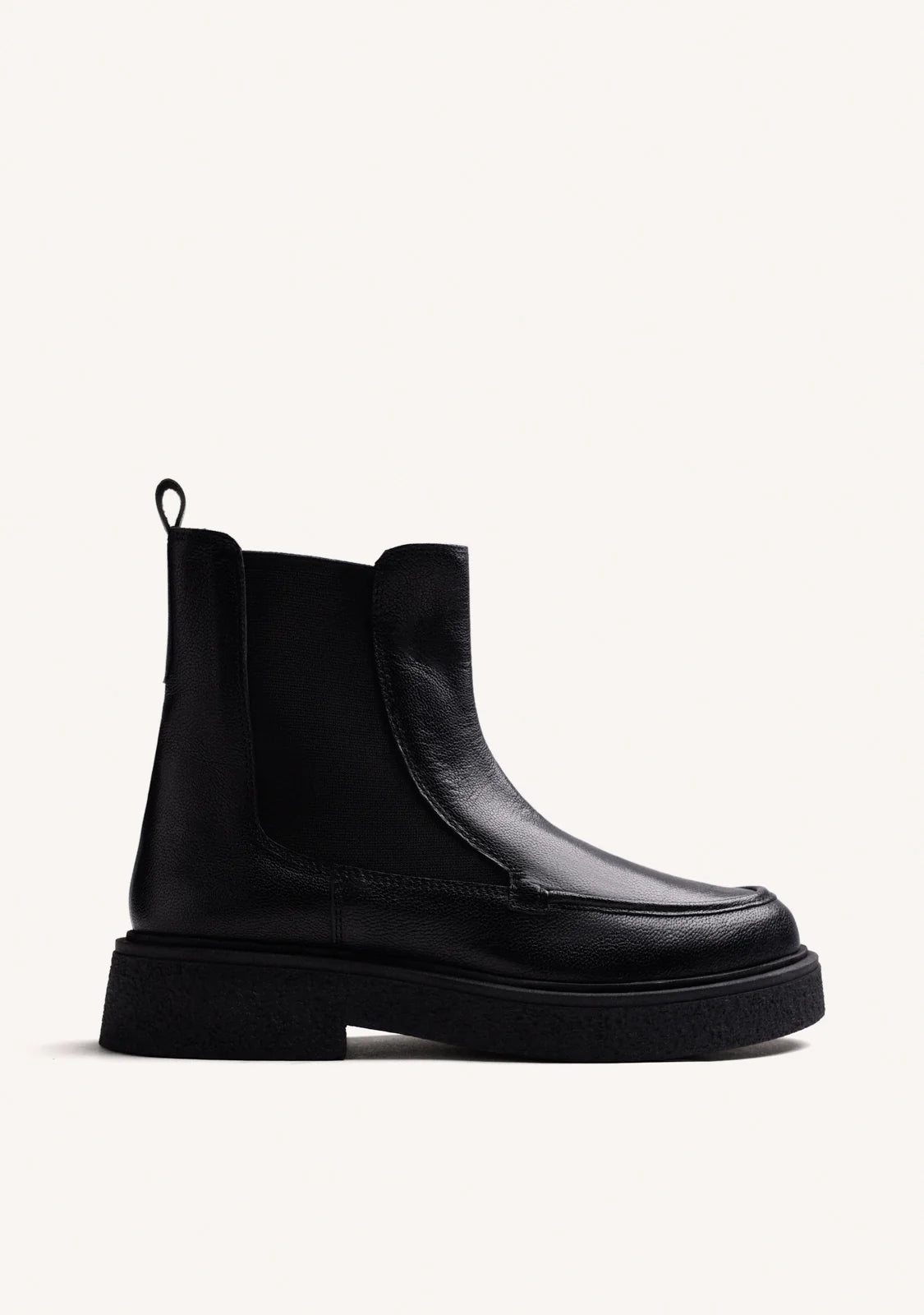 Stivaletti Chelsea in pelle nera