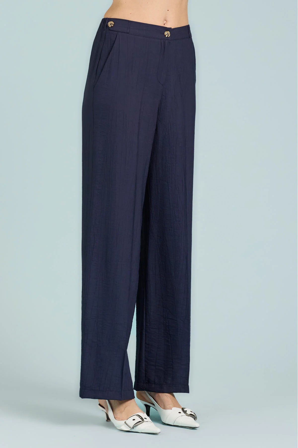 Pantaloni dritti navy
