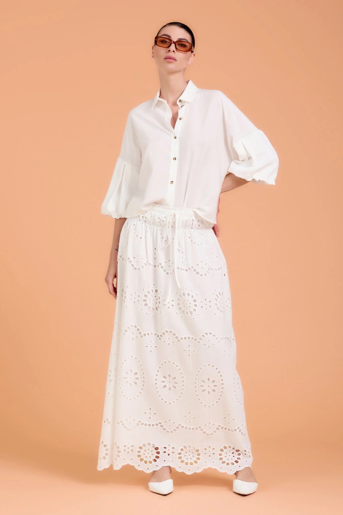 Camicia maniche a palloncino