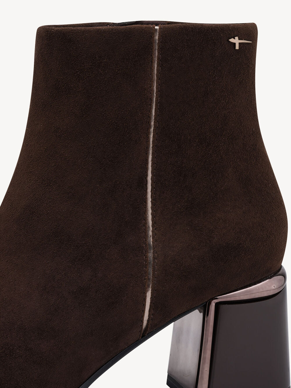 Stivaletti Donna in camoscio Marrone con tacco comodo Tamaris