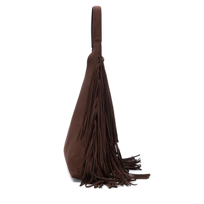 borsa a spalla con frange Xti
