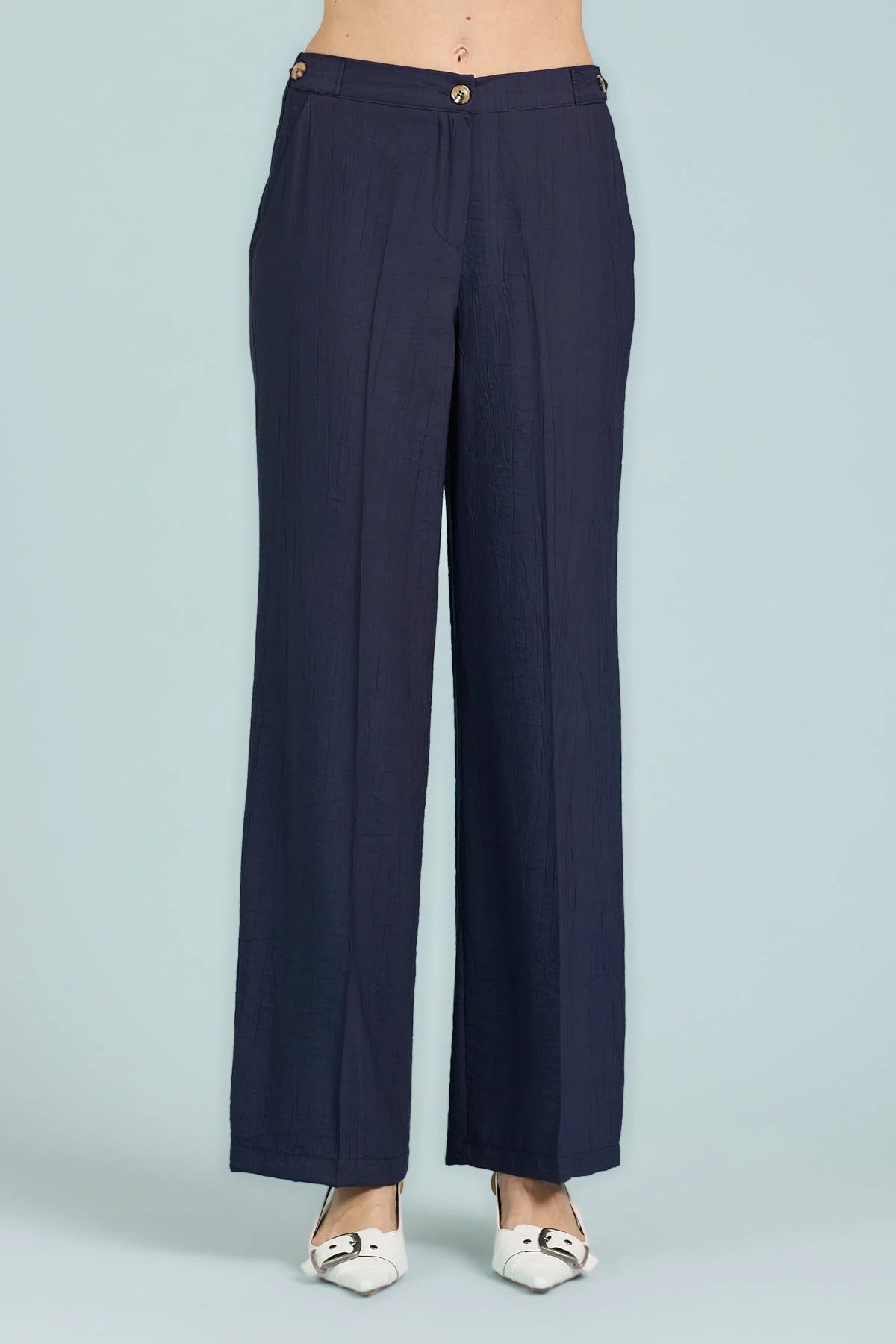 Pantaloni dritti navy