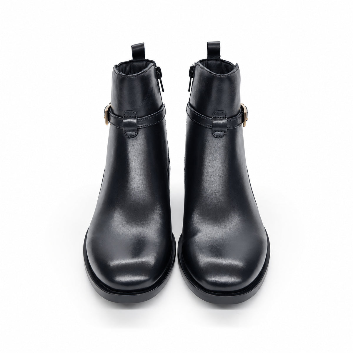 Stivaletto con fibbia gold