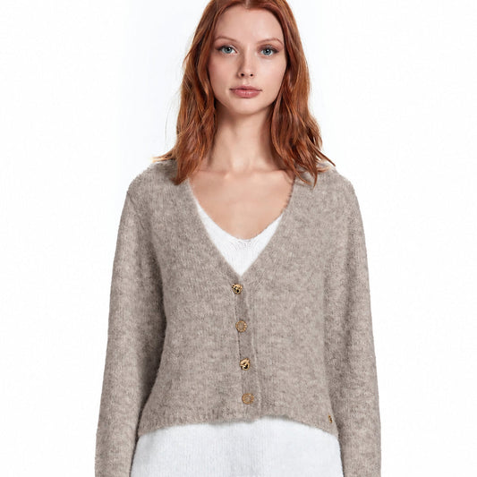 Cardigan scollo a V