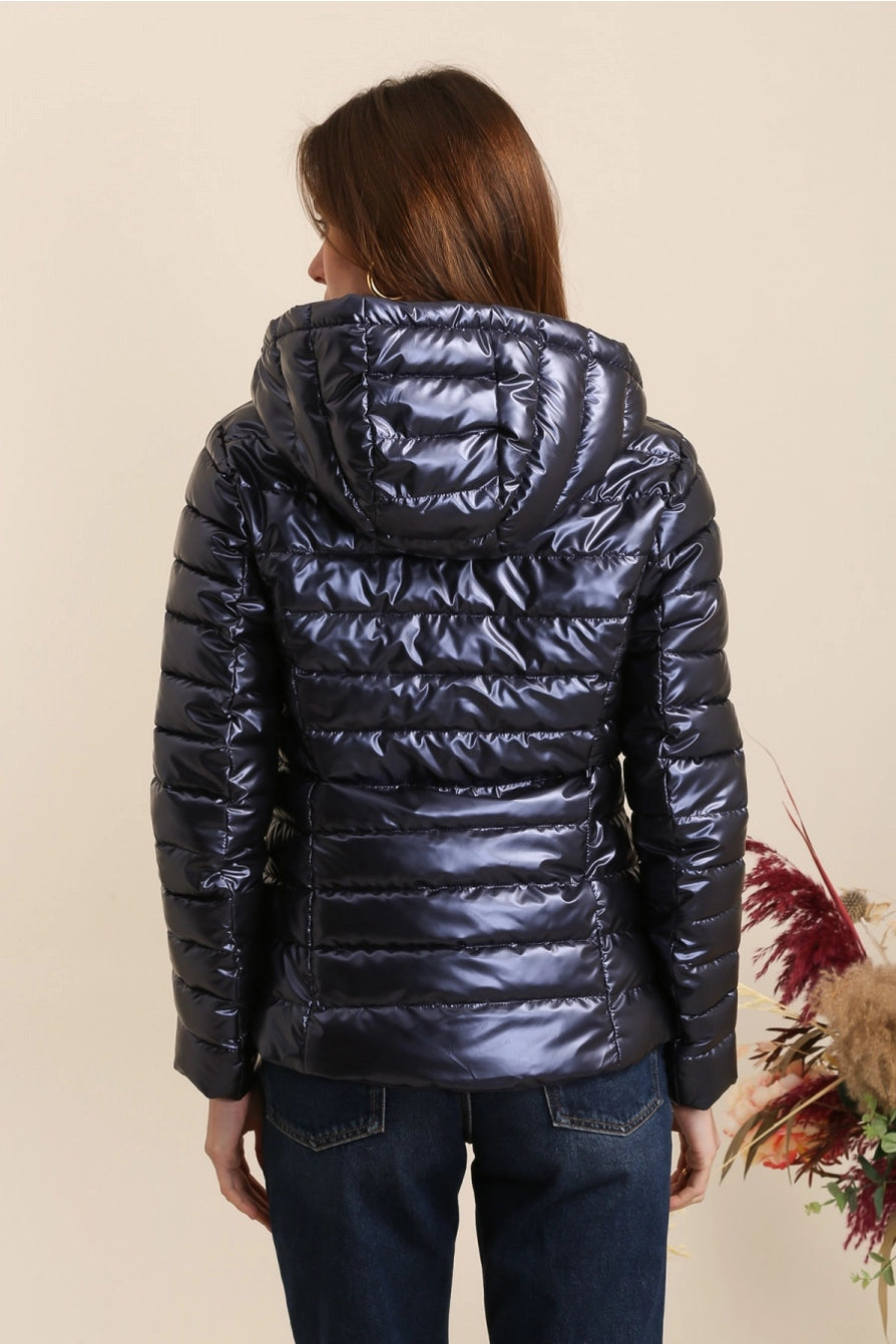 Giubbino reversibile blu