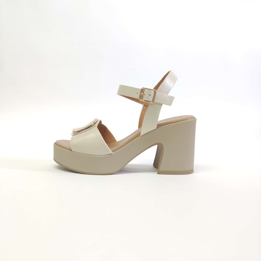 Sandalo Repo in pelle con plateau