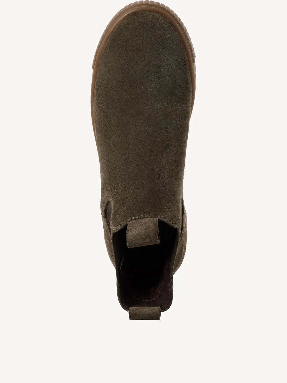 Chelsea in suede oliva
