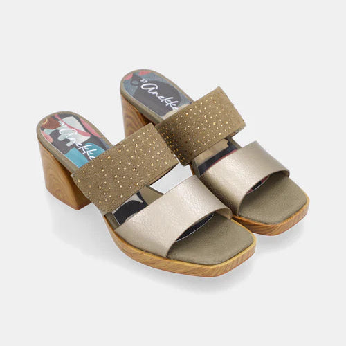 Sabot con tacco e fasce Anekke